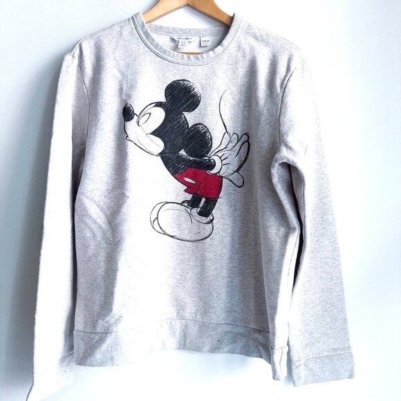 Joe Fresh X Disney Mickey Mouse Grey Sweatshirt M - Picture 2 of 6